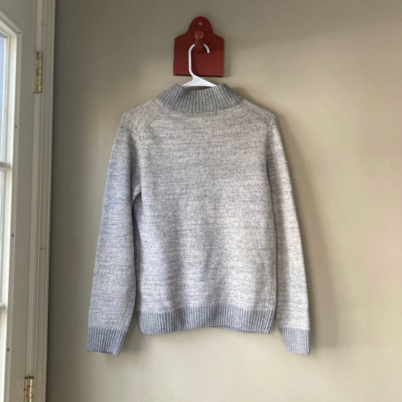 Daniele Blasi Grey Wool Blend Quarter Zip Sweater M - Picture 4 of 7